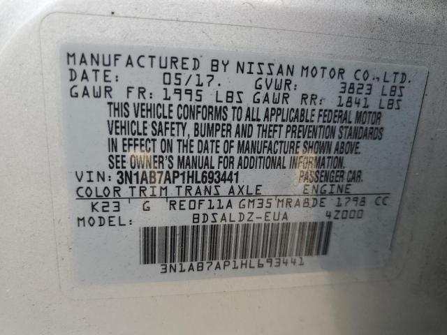 Photo 11 VIN: 3N1AB7AP1HL693441 - NISSAN SENTRA S 