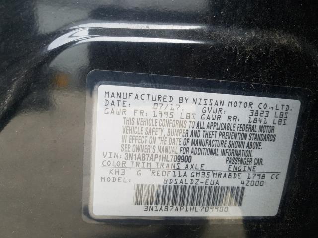 Photo 9 VIN: 3N1AB7AP1HL709900 - NISSAN SENTRA 