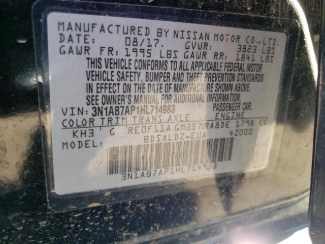 Photo 9 VIN: 3N1AB7AP1HL714983 - NISSAN SENTRA S 