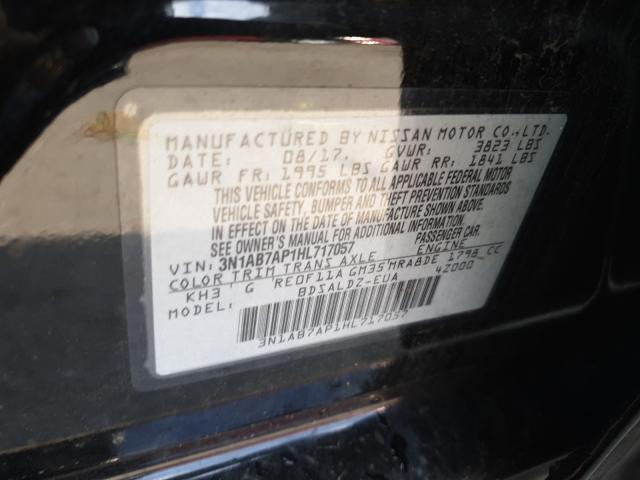 Photo 9 VIN: 3N1AB7AP1HL717057 - NISSAN SENTRA S 