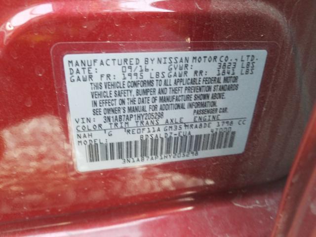 Photo 9 VIN: 3N1AB7AP1HY205298 - NISSAN SENTRA S 