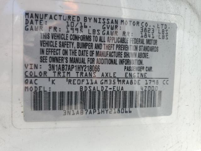 Photo 11 VIN: 3N1AB7AP1HY218066 - NISSAN SENTRA 