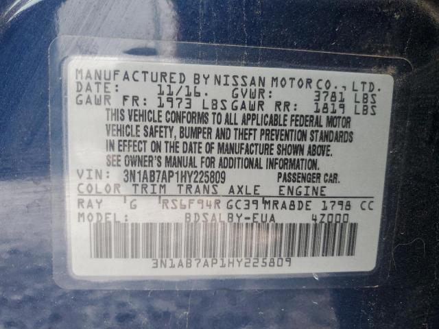 Photo 12 VIN: 3N1AB7AP1HY225809 - NISSAN SENTRA 