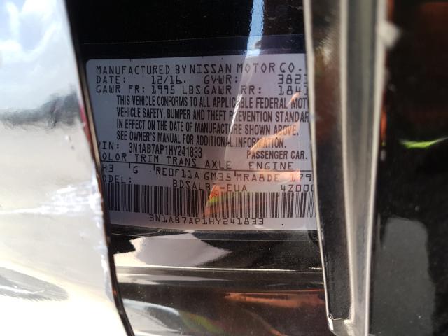 Photo 9 VIN: 3N1AB7AP1HY241833 - NISSAN SENTRA S 