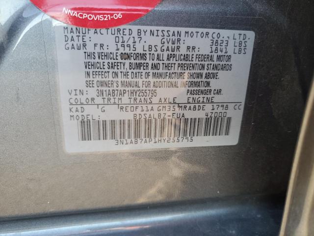 Photo 11 VIN: 3N1AB7AP1HY255795 - NISSAN SENTRA S 