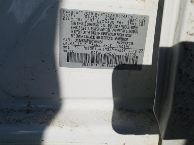 Photo 9 VIN: 3N1AB7AP1HY265484 - NISSAN SENTRA S 