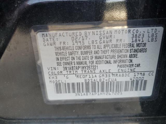 Photo 11 VIN: 3N1AB7AP1HY267221 - NISSAN SENTRA S 