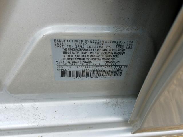 Photo 9 VIN: 3N1AB7AP1HY269406 - NISSAN SENTRA S 