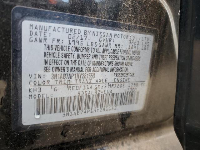 Photo 11 VIN: 3N1AB7AP1HY281653 - NISSAN SENTRA S 