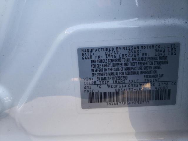 Photo 9 VIN: 3N1AB7AP1HY293799 - NISSAN SENTRA S 