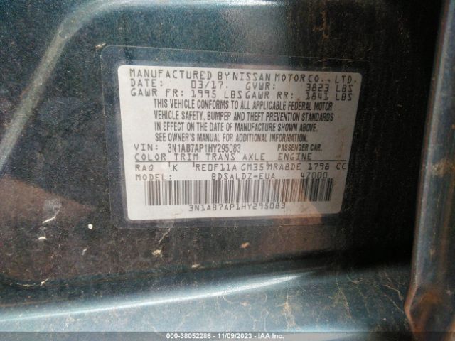 Photo 8 VIN: 3N1AB7AP1HY295083 - NISSAN SENTRA 