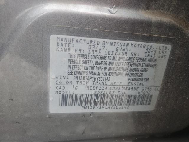 Photo 12 VIN: 3N1AB7AP1HY301142 - NISSAN SENTRA S 