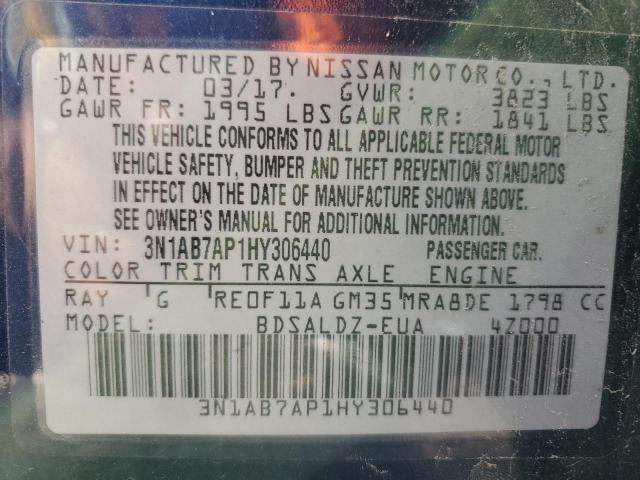 Photo 11 VIN: 3N1AB7AP1HY306440 - NISSAN SENTRA 