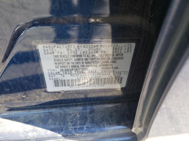 Photo 9 VIN: 3N1AB7AP1HY315221 - NISSAN SENTRA S 