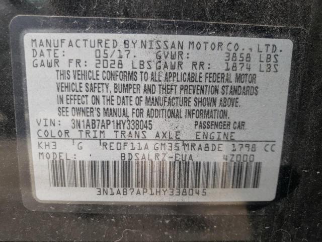 Photo 11 VIN: 3N1AB7AP1HY338045 - NISSAN SENTRA 