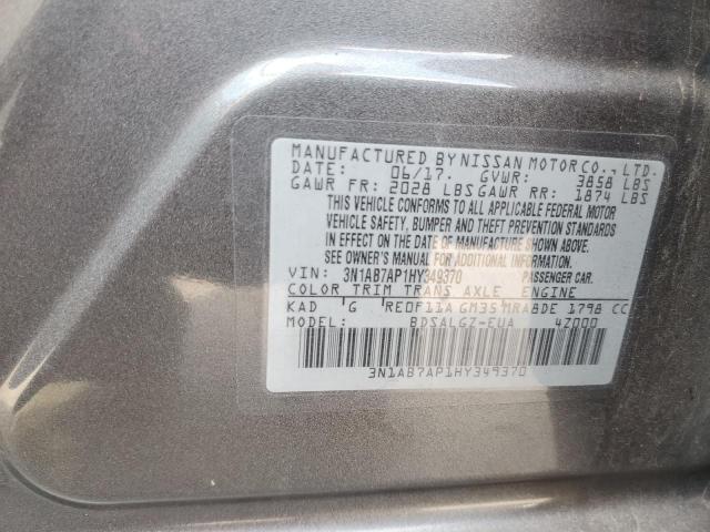 Photo 12 VIN: 3N1AB7AP1HY349370 - NISSAN SENTRA S 