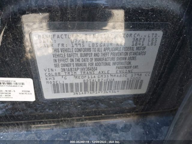 Photo 8 VIN: 3N1AB7AP1HY364564 - NISSAN SENTRA 