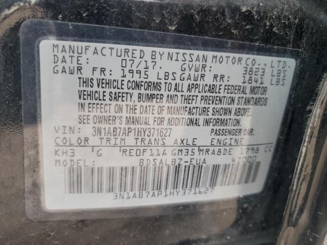 Photo 11 VIN: 3N1AB7AP1HY371627 - NISSAN SENTRA S 