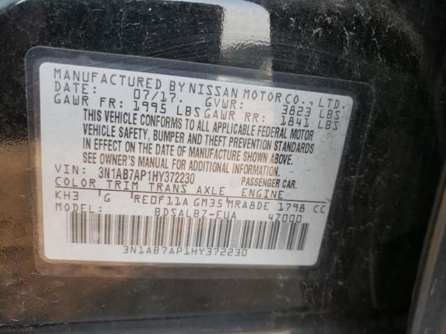 Photo 9 VIN: 3N1AB7AP1HY372230 - NISSAN SENTRA S 