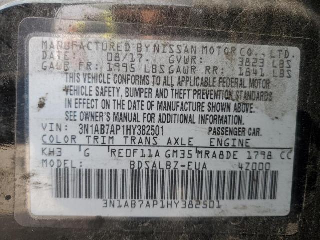 Photo 12 VIN: 3N1AB7AP1HY382501 - NISSAN SENTRA 