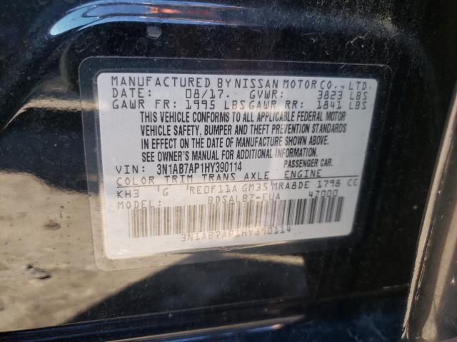 Photo 9 VIN: 3N1AB7AP1HY390114 - NISSAN SENTRA 