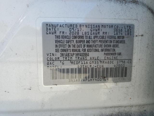 Photo 11 VIN: 3N1AB7AP1HY400964 - NISSAN SENTRA 