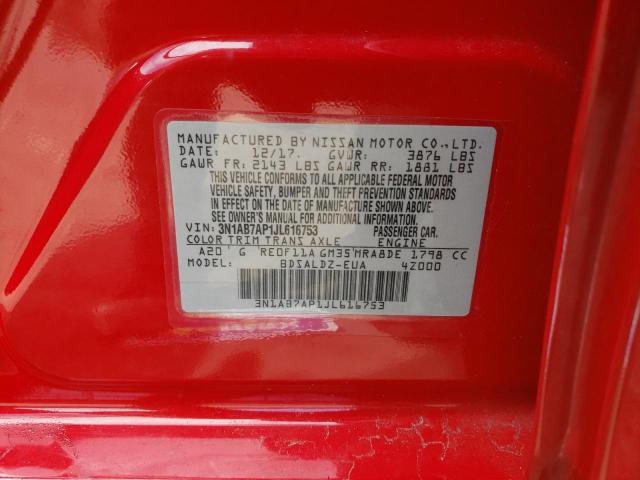 Photo 9 VIN: 3N1AB7AP1JL616753 - NISSAN SENTRA S 