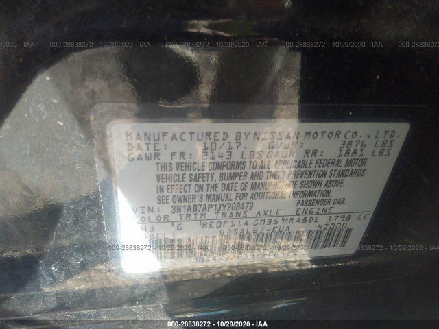 Photo 8 VIN: 3N1AB7AP1JY208479 - NISSAN SENTRA 