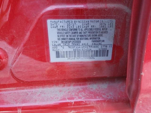 Photo 11 VIN: 3N1AB7AP1JY220826 - NISSAN SENTRA S 