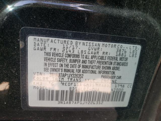 Photo 9 VIN: 3N1AB7AP1JY226352 - NISSAN SENTRA 