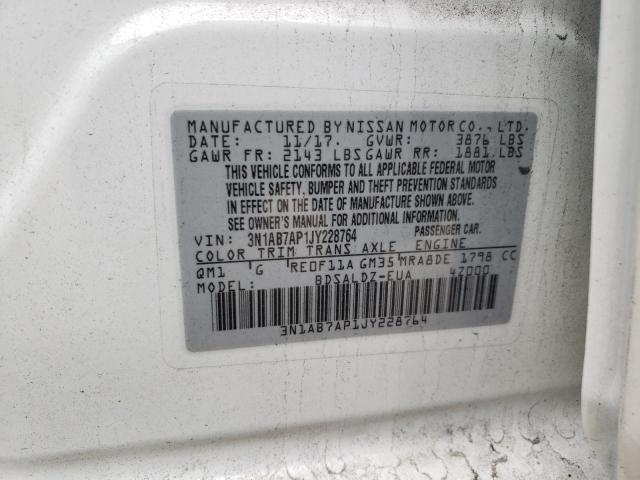 Photo 9 VIN: 3N1AB7AP1JY228764 - NISSAN SENTRA S 