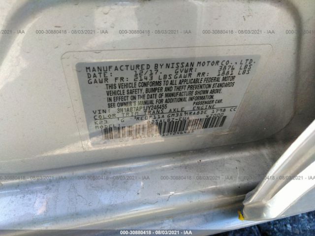 Photo 8 VIN: 3N1AB7AP1JY246455 - NISSAN SENTRA 