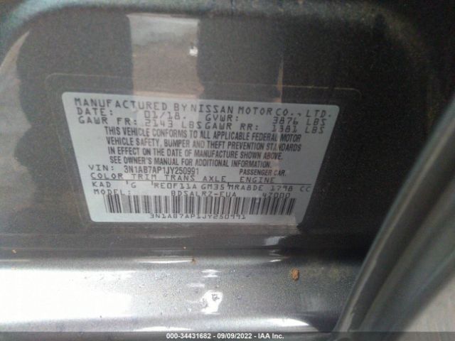 Photo 8 VIN: 3N1AB7AP1JY250991 - NISSAN SENTRA 