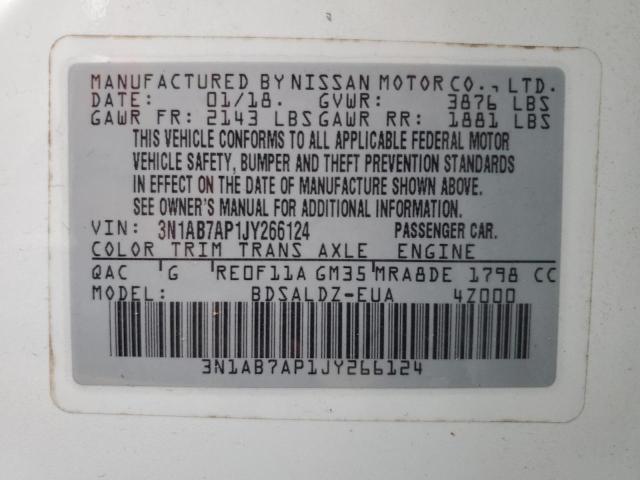 Photo 11 VIN: 3N1AB7AP1JY266124 - NISSAN SENTRA 