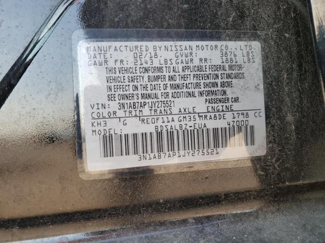 Photo 12 VIN: 3N1AB7AP1JY275521 - NISSAN SENTRA S 