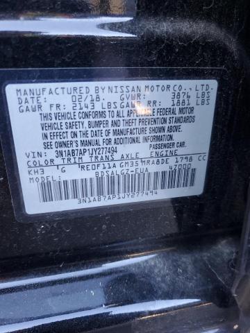 Photo 9 VIN: 3N1AB7AP1JY277494 - NISSAN SENTRA 