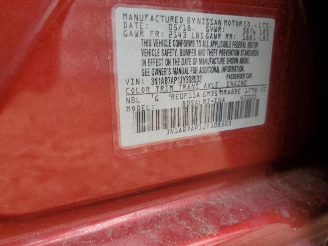 Photo 11 VIN: 3N1AB7AP1JY308503 - NISSAN SENTRA 