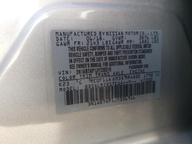 Photo 11 VIN: 3N1AB7AP1JY336916 - NISSAN SENTRA 