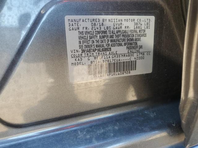 Photo 12 VIN: 3N1AB7AP1KL608928 - NISSAN SENTRA 