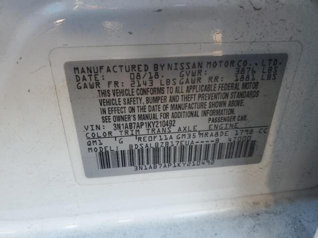 Photo 11 VIN: 3N1AB7AP1KY210492 - NISSAN SENTRA S 