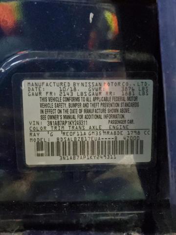 Photo 11 VIN: 3N1AB7AP1KY249311 - NISSAN SENTRA S 