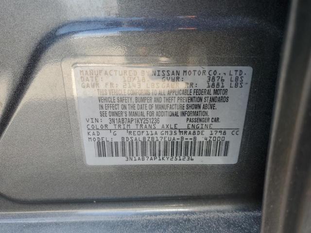 Photo 11 VIN: 3N1AB7AP1KY251236 - NISSAN SENTRA S 