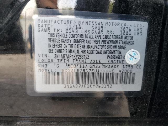 Photo 11 VIN: 3N1AB7AP1KY263192 - NISSAN SENTRA S 