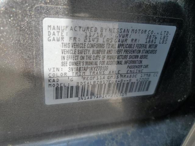 Photo 11 VIN: 3N1AB7AP1KY270109 - NISSAN SENTRA S 