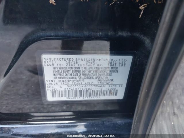 Photo 8 VIN: 3N1AB7AP1KY282972 - NISSAN SENTRA 