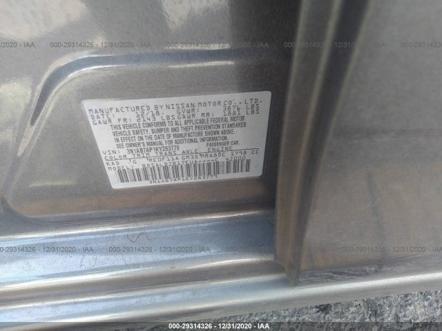 Photo 8 VIN: 3N1AB7AP1KY283779 - NISSAN SENTRA 