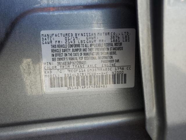 Photo 11 VIN: 3N1AB7AP1KY288481 - NISSAN SENTRA S 