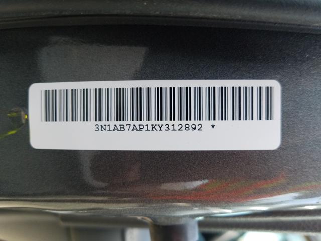 Photo 9 VIN: 3N1AB7AP1KY312892 - NISSAN SENTRA S 