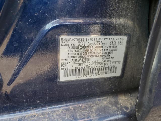 Photo 11 VIN: 3N1AB7AP1KY317977 - NISSAN SENTRA S 