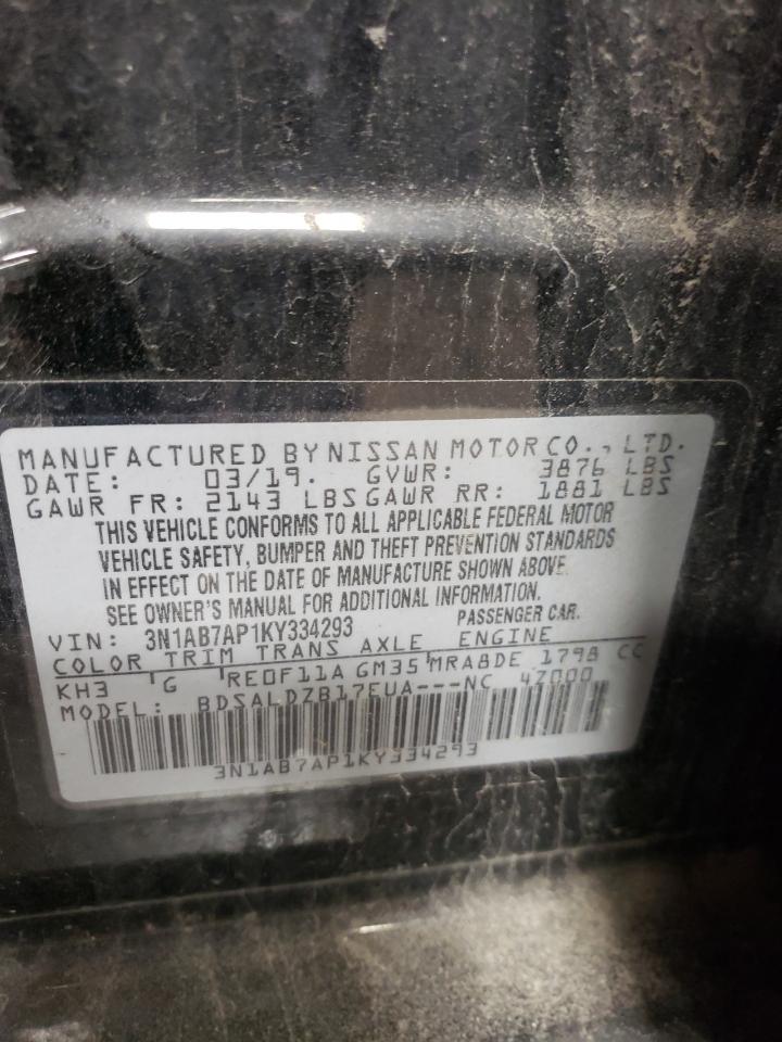 Photo 11 VIN: 3N1AB7AP1KY334293 - NISSAN SENTRA 